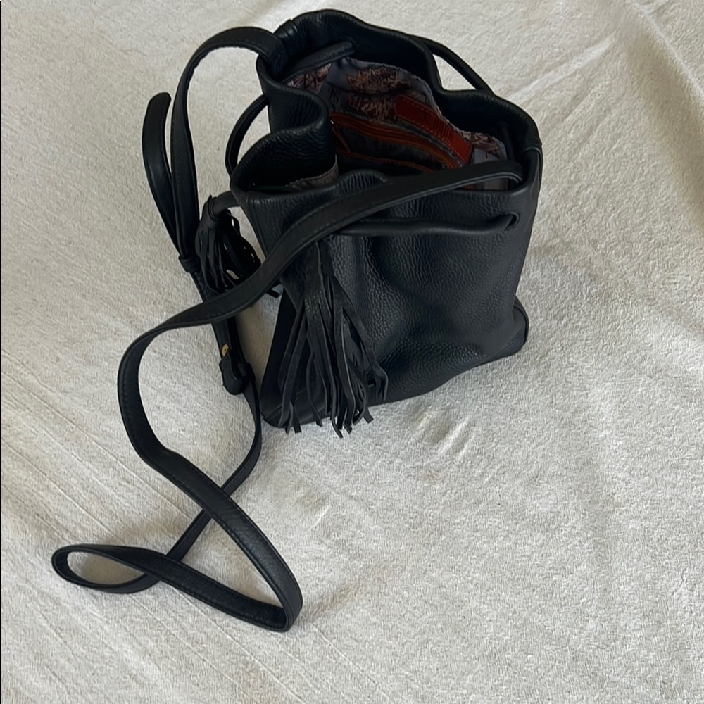 HOBO Black Leather Rucksack Bag